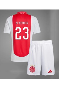 Fotbalové Dres Ajax Steven Berghuis #23 Dětské Domácí Oblečení 2024-25 Krátký Rukáv (+ trenýrky)